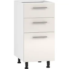 Lower cabinet with drawers VENTO D3S-40/82, beige